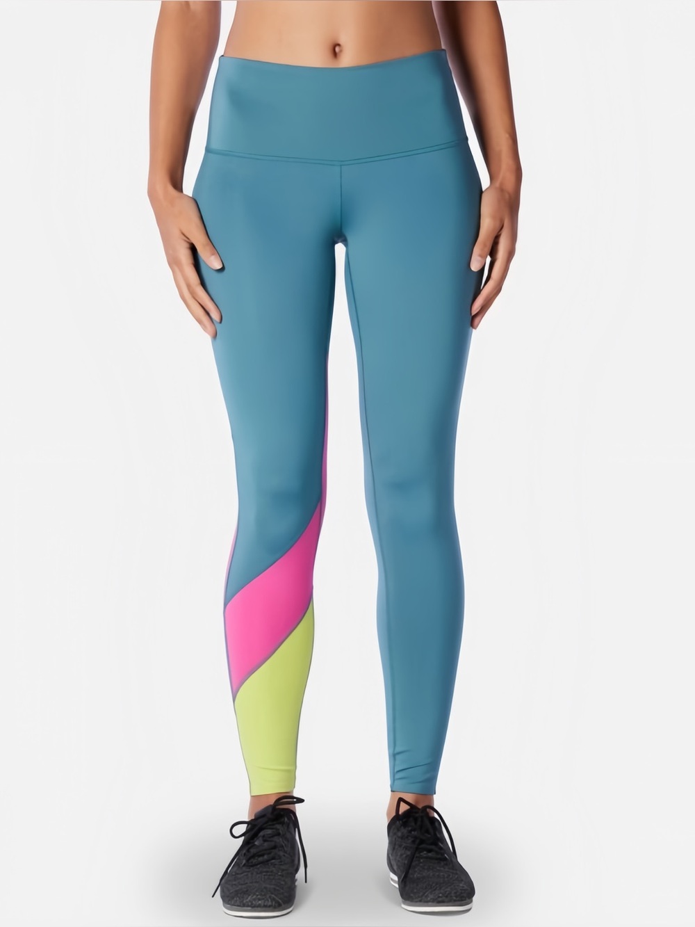 Cotopaxi Mariposa Colorblock Mid Rise Leggings in Submarine Teal Women’s Medium